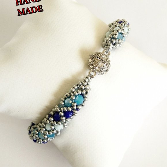 Crystal Bracelet Magnet Clip Hand Made - Picture 2 of 4